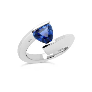 2.22 ct. Blue Sapphire set in TWH