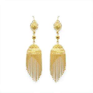 22K YELLOW GOLD MAJESTIC CHANDELIER EARRINGS