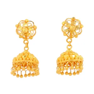 24K YG Chandelier Earrings