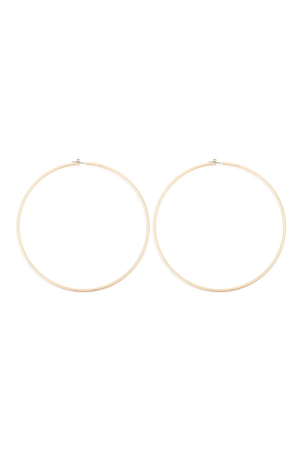 25805-100 - 2MM WIRE 100MM HOOP EARRINGS