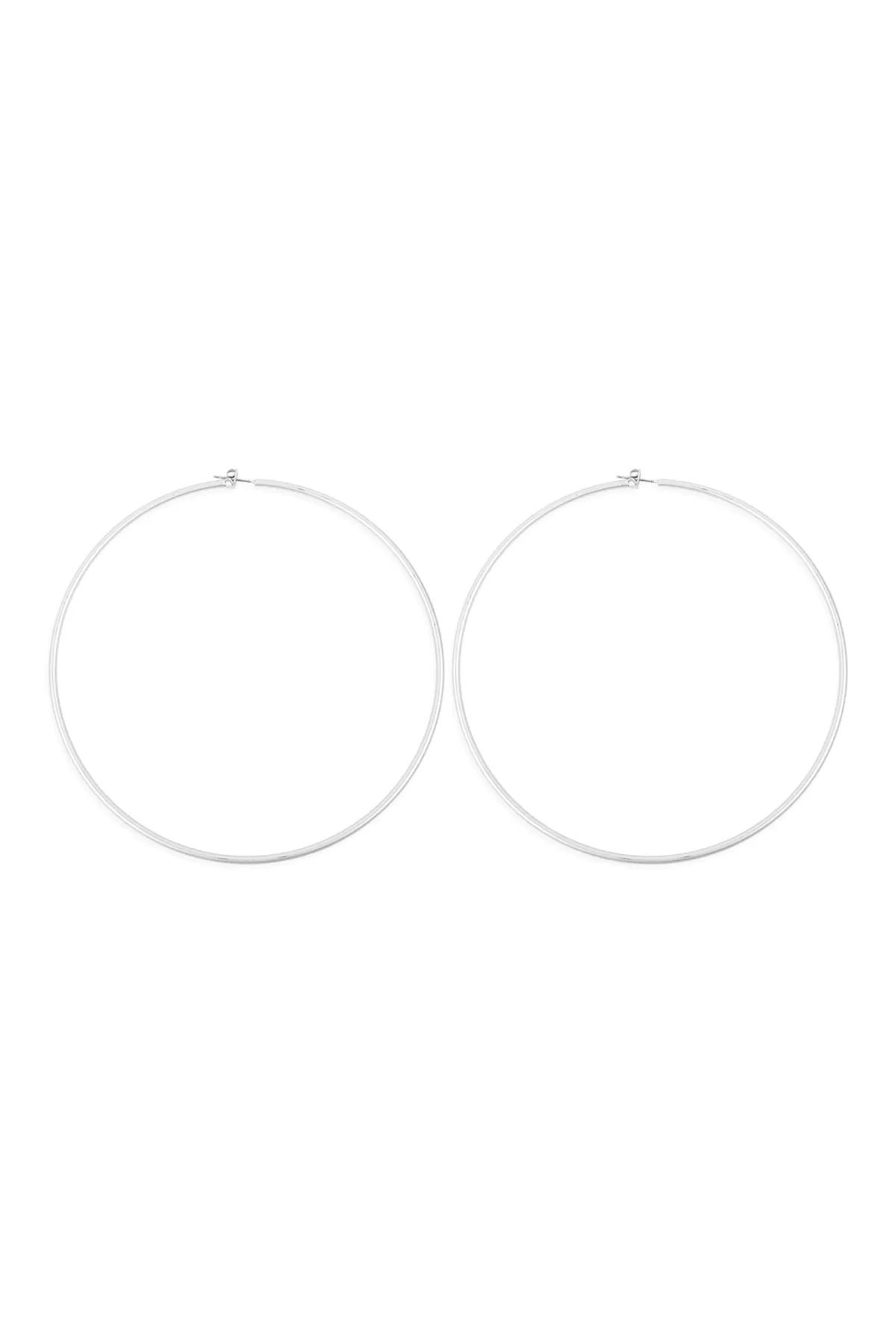 25805-100 - 2MM WIRE 100MM HOOP EARRINGS