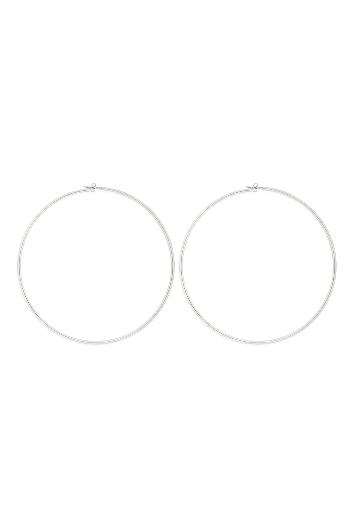 25805-100 - 2MM WIRE 100MM HOOP EARRINGS