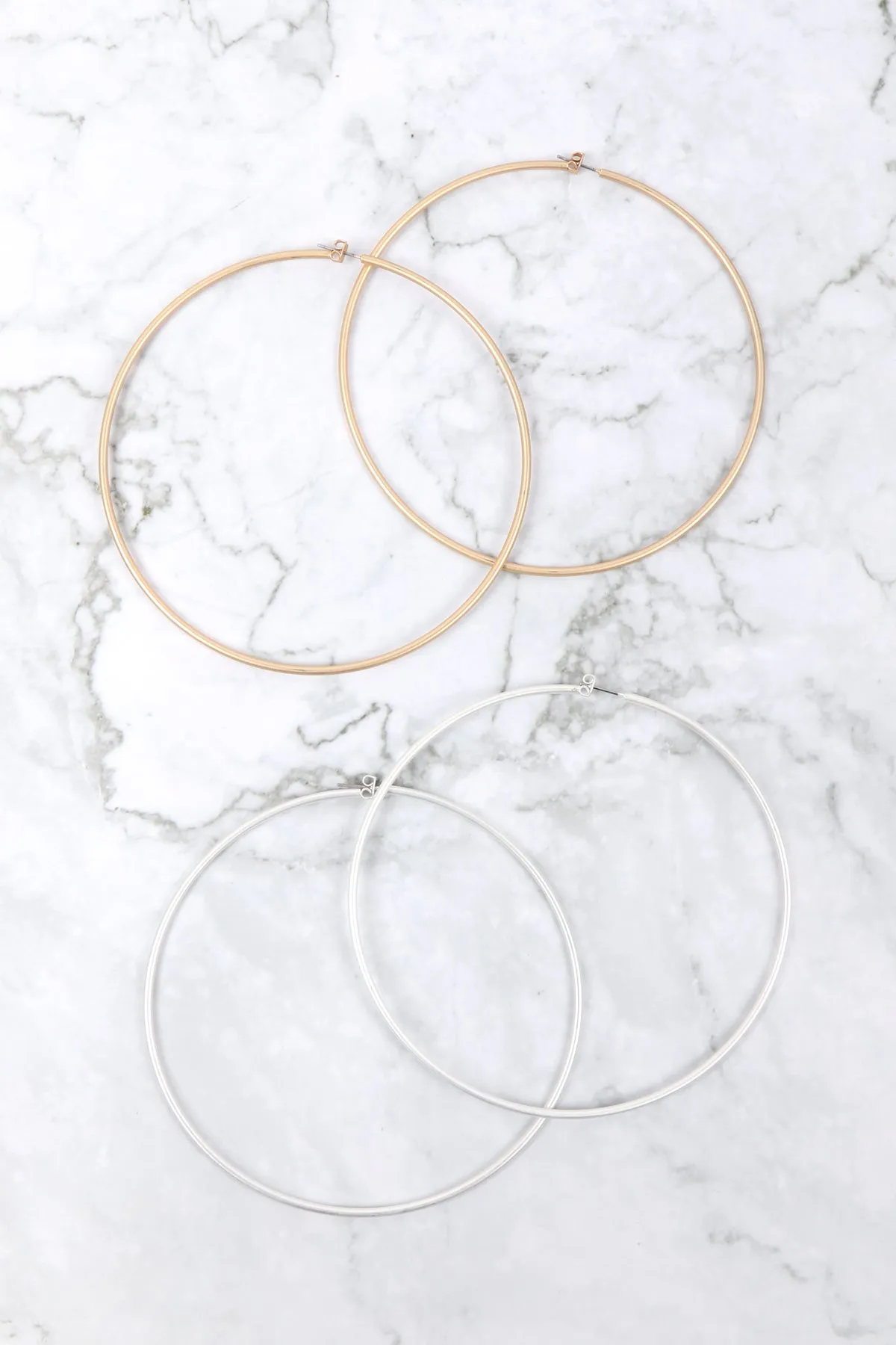 25805-100 - 2MM WIRE 100MM HOOP EARRINGS