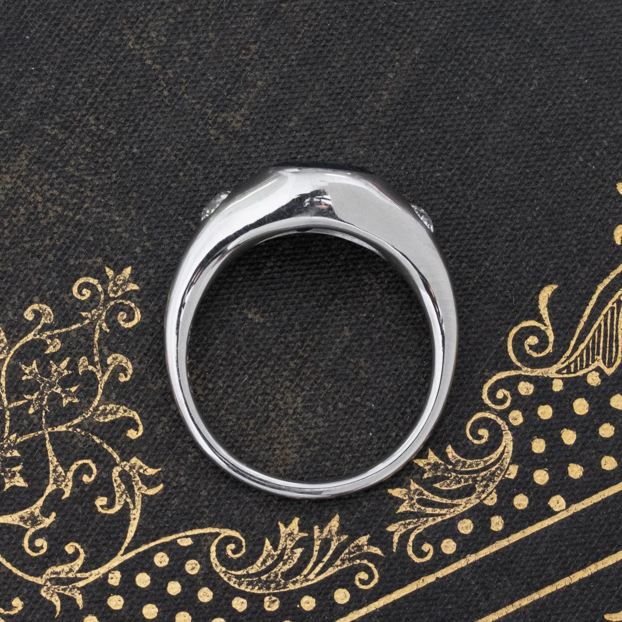 2.81ct Diamond & Sapphire Trilogy Ring