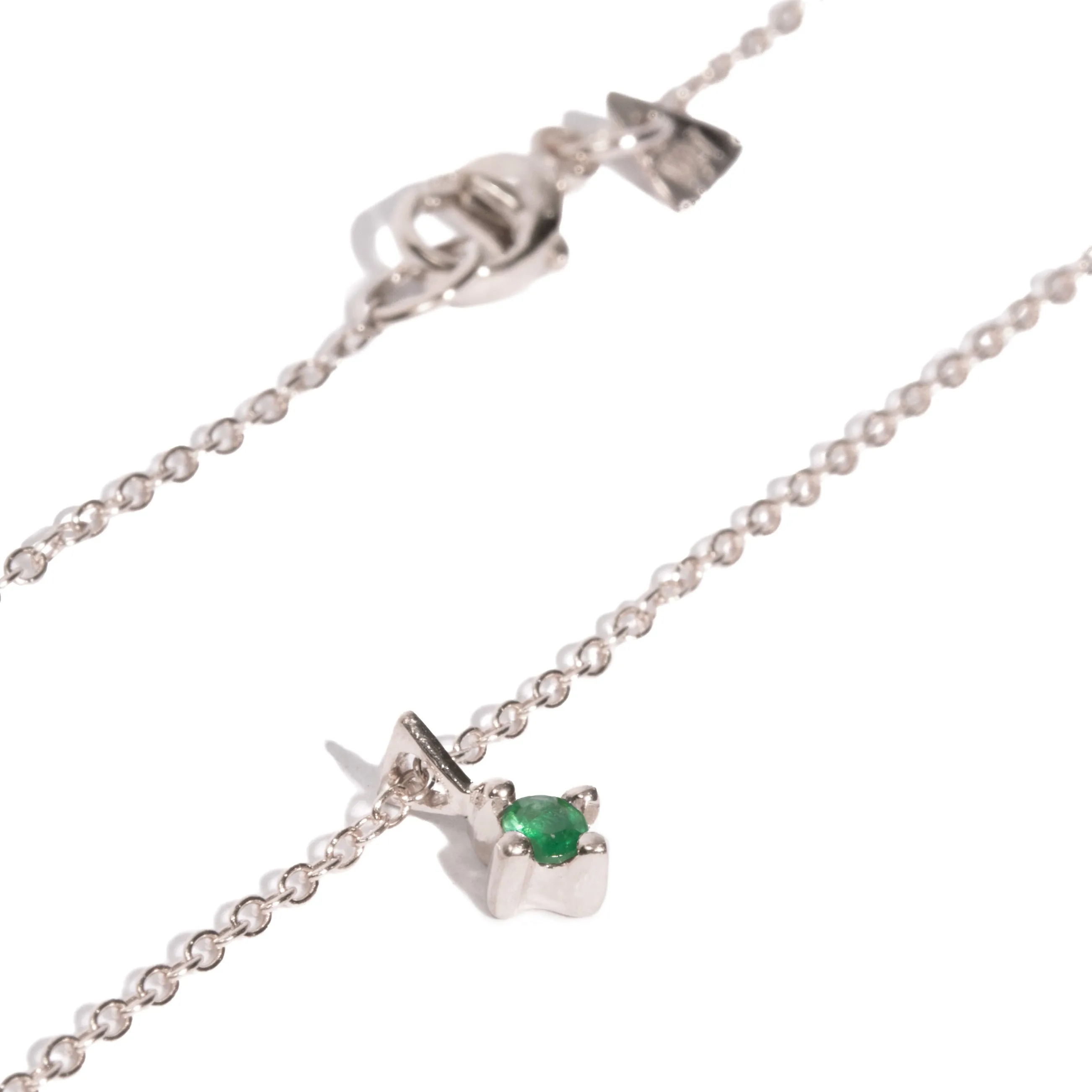 2mm Colored Stone Pendant Necklace