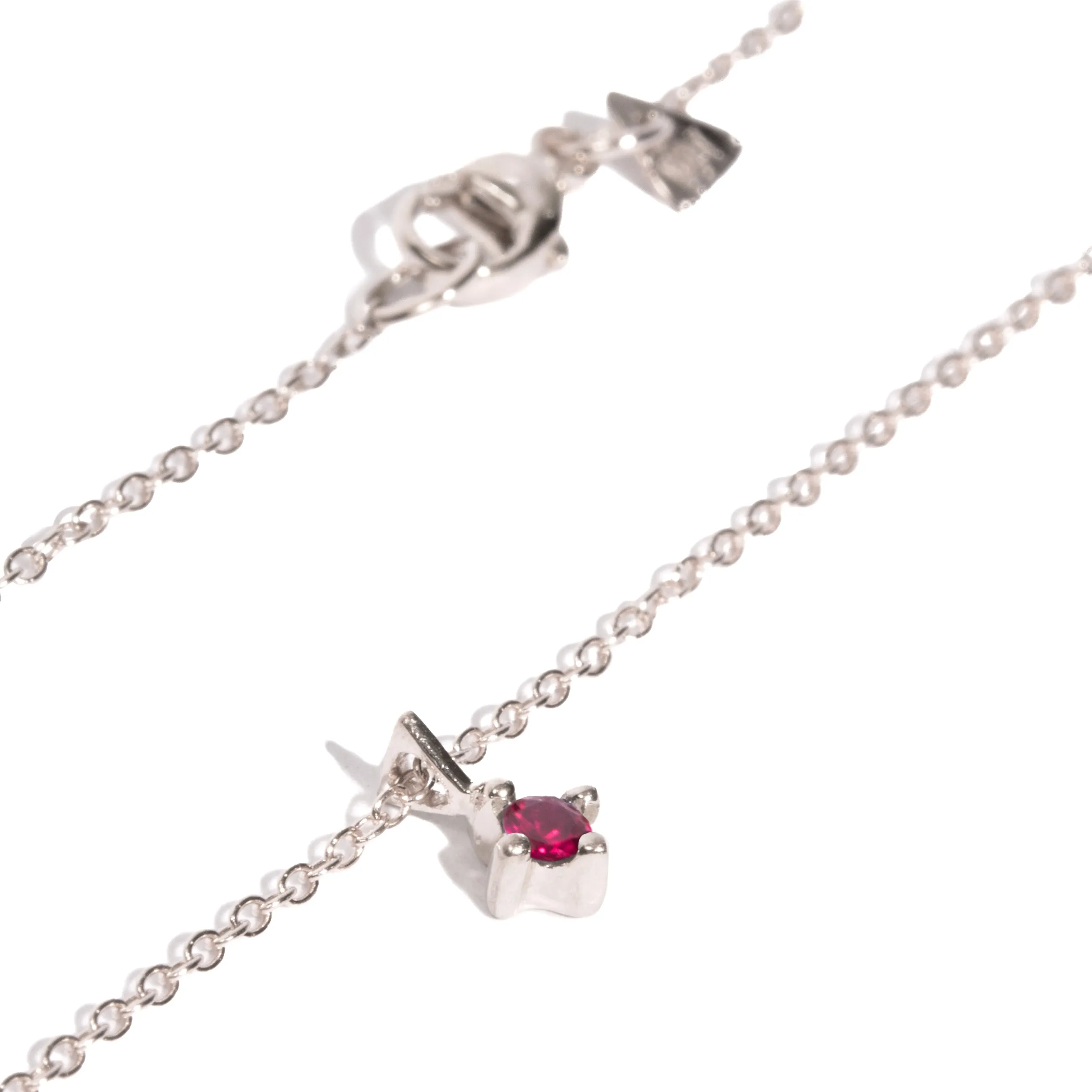 2mm Colored Stone Pendant Necklace
