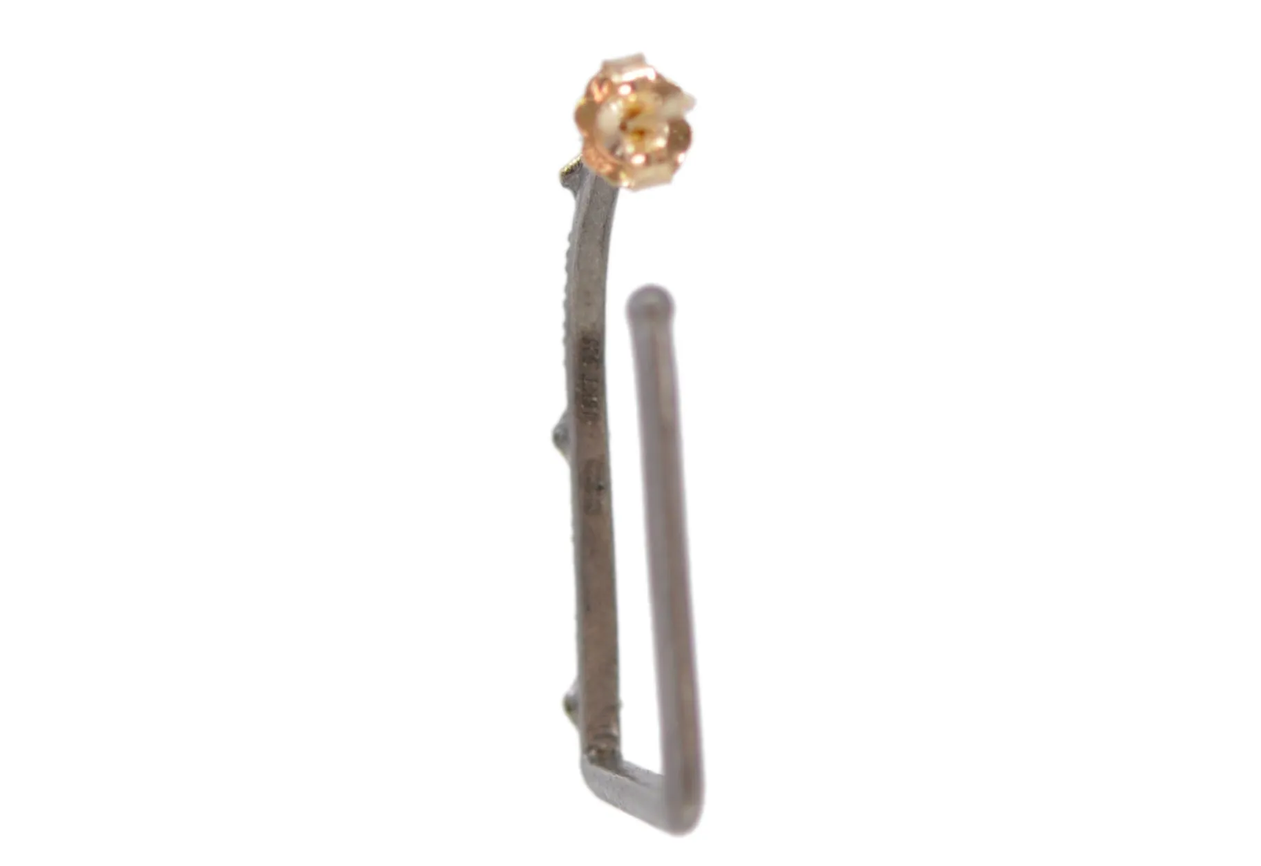 35mm Square Side Hoop Earrings