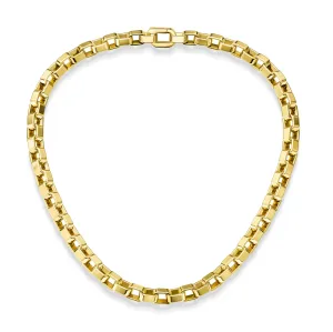 400202 18KT YG Perception Link Necklace, 45cm