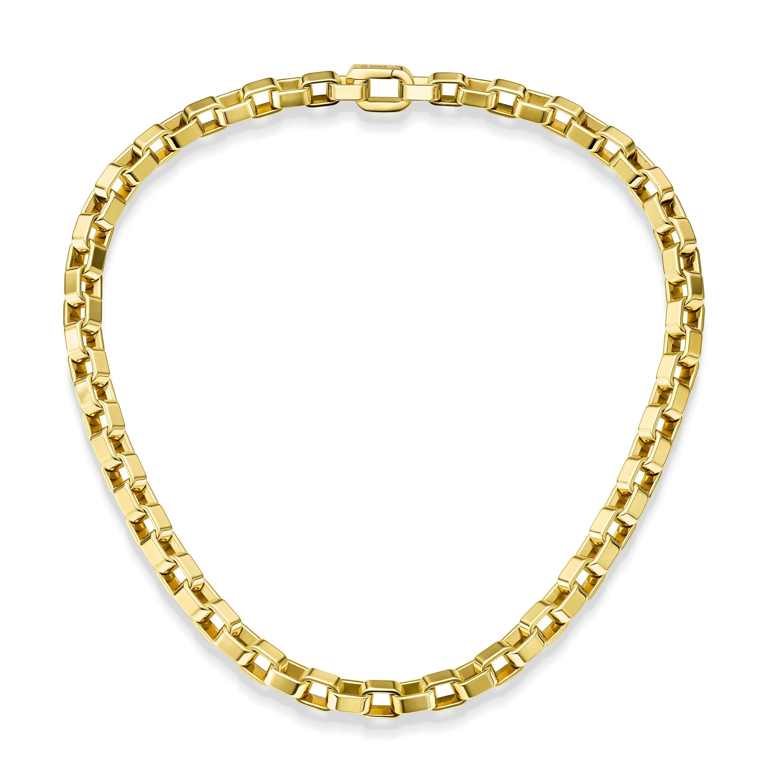 400202 18KT YG Perception Link Necklace, 45cm