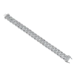 9.45ctw Diamond Pave Link Bracelet