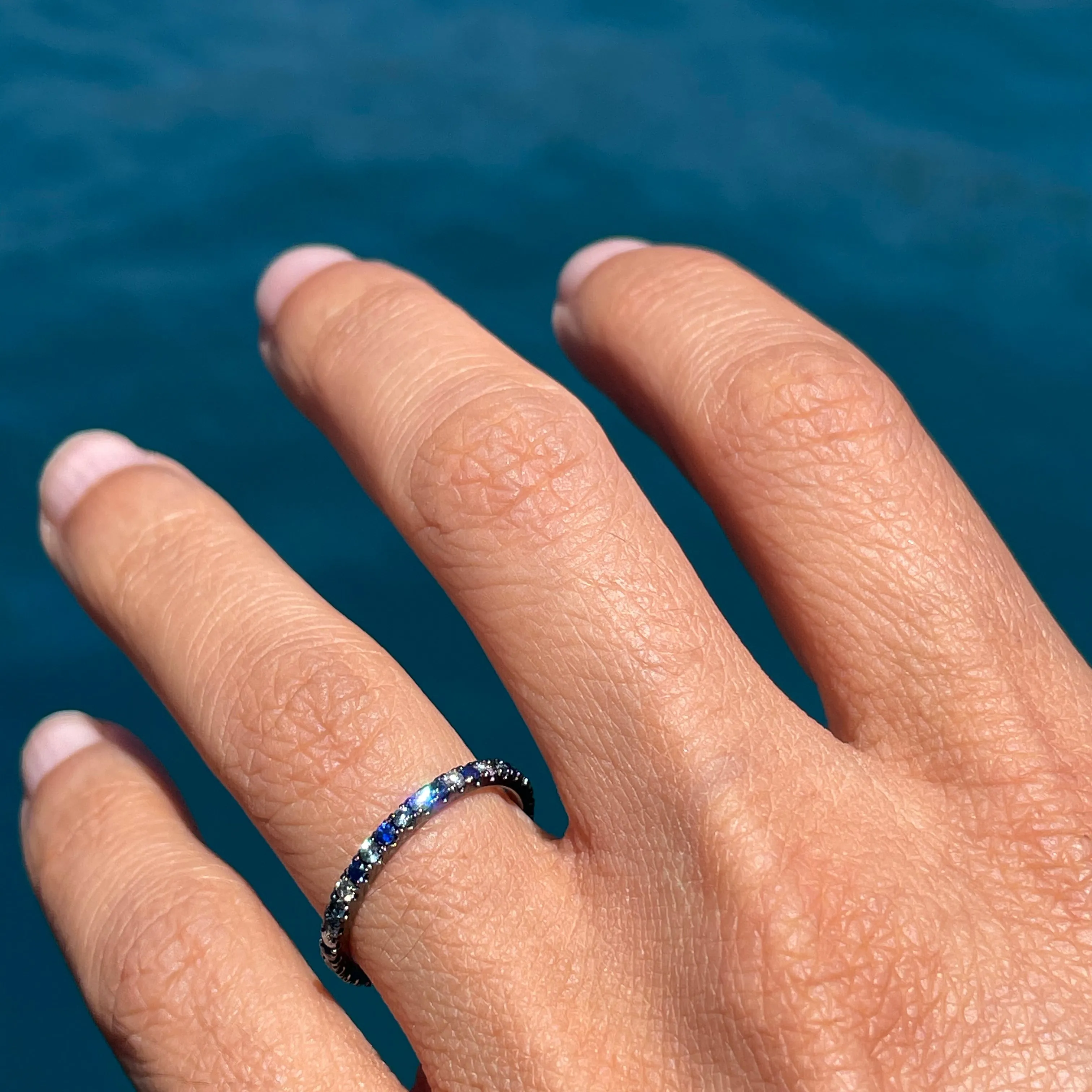 Adriatic Blue Eternity Ring