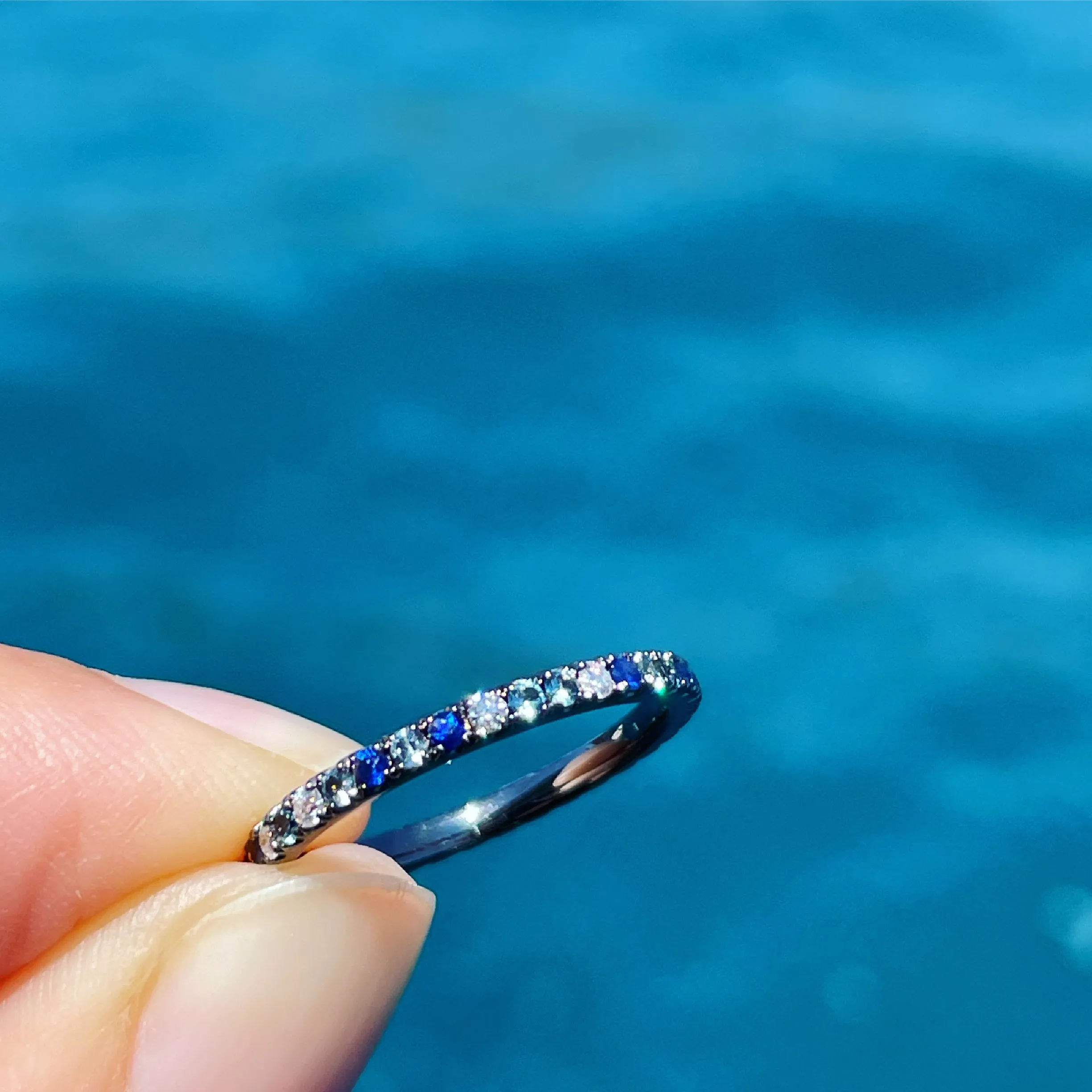Adriatic Blue Eternity Ring
