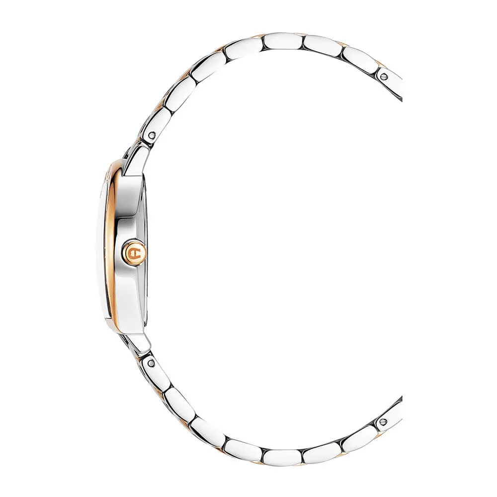 Aigner Daiana Ladies MOP Dial Silver/Rose Gold Stainless Steel Watch