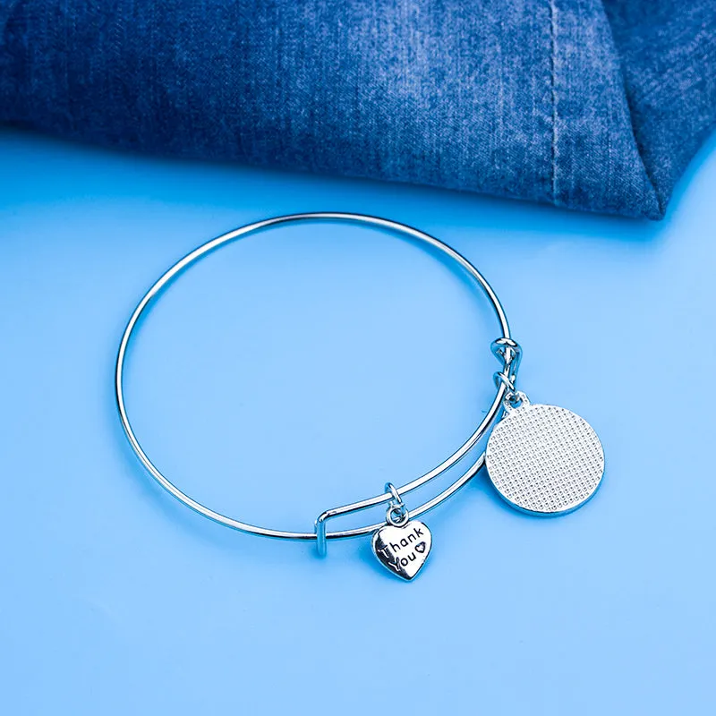 Always There Sister Bangle Charm Bracelet