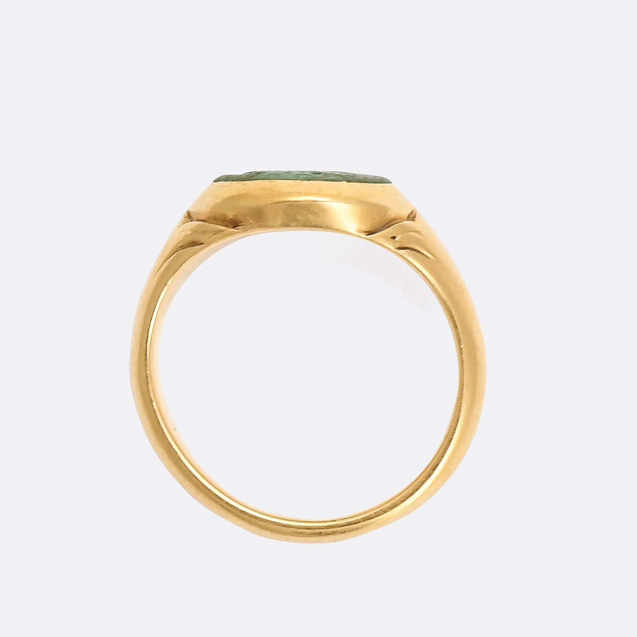 Ancient Roman Pastoral Intaglio Signet Ring