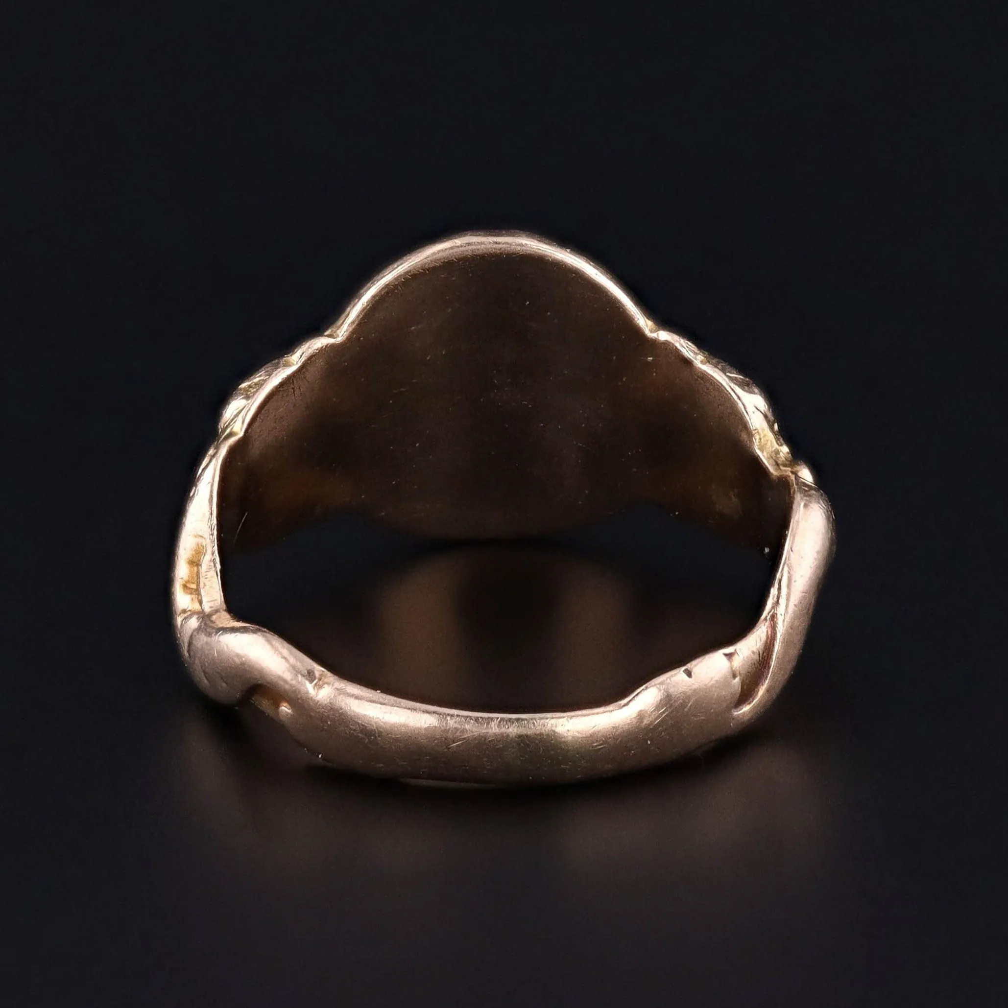 Antique Figural Signet Ring of 10k Gold