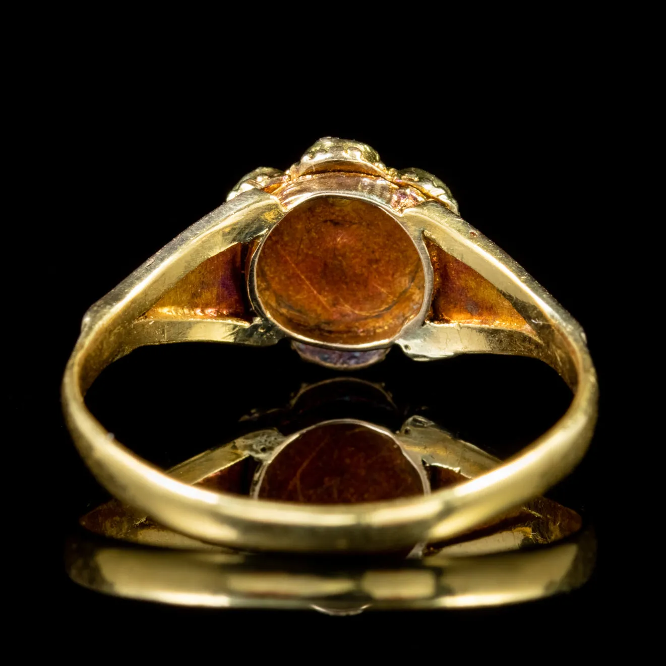 Antique Victorian Dearest Ring 15Ct Gold Circa 1860