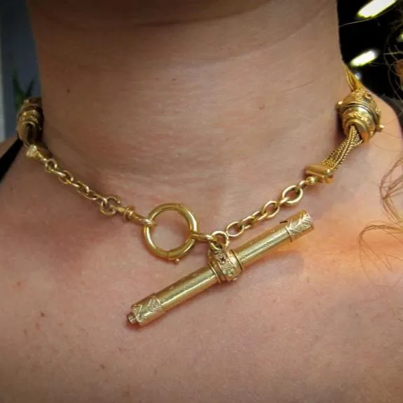 Antique Watch Chain Necklace / Bracelet