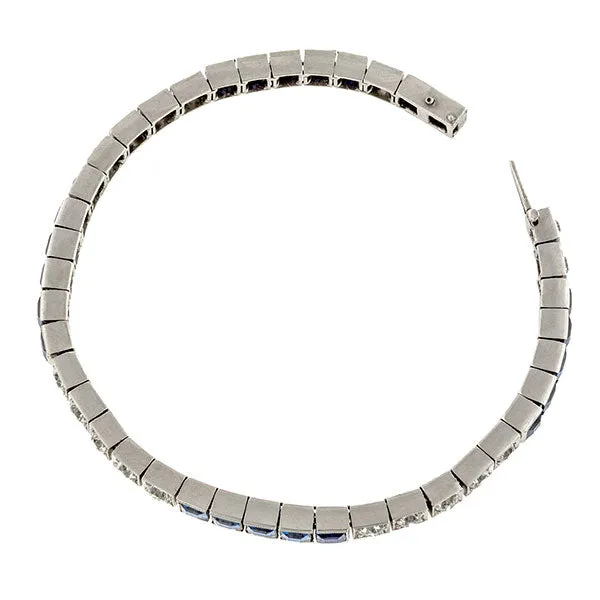 Art Deco Sapphire & Diamond Bracelet