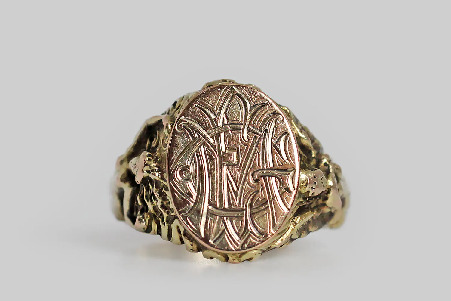 Art Nouveau Nudes Transfiguration Signet Ring