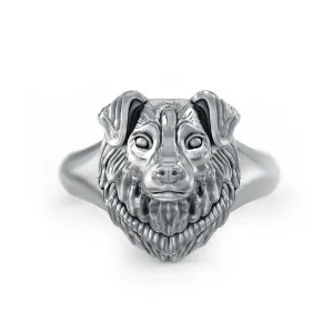 Australian Shepherd Dog Breed Face Ring