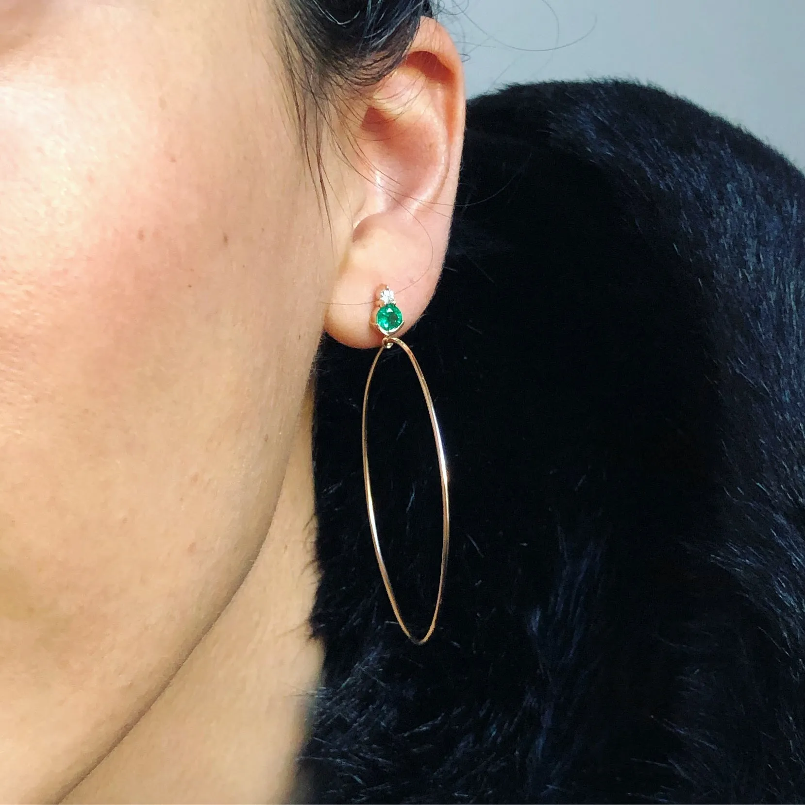 Ayda Hoops | Emerald