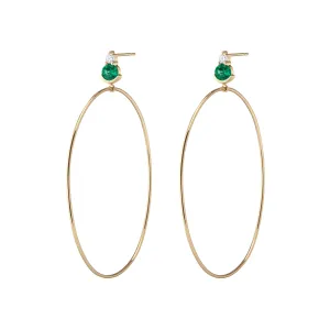 Ayda Hoops | Emerald