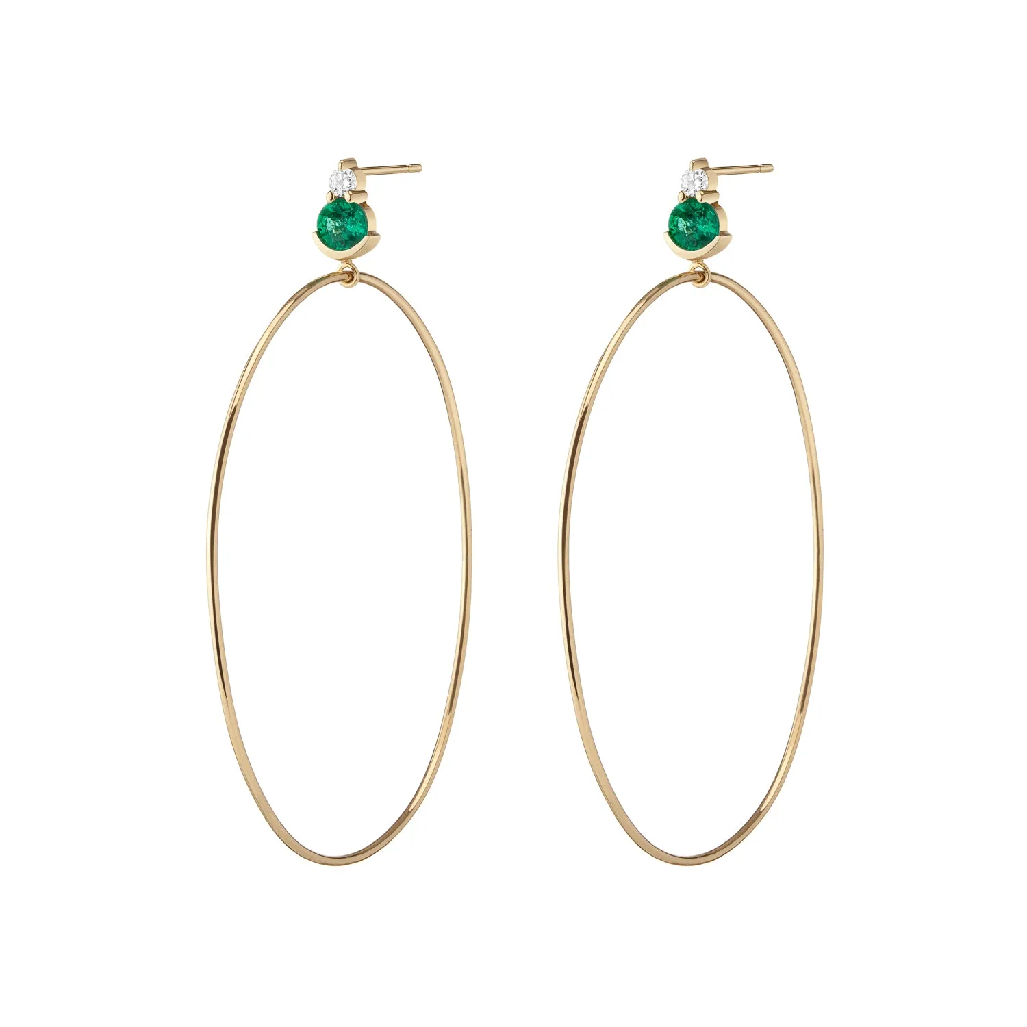 Ayda Hoops | Emerald