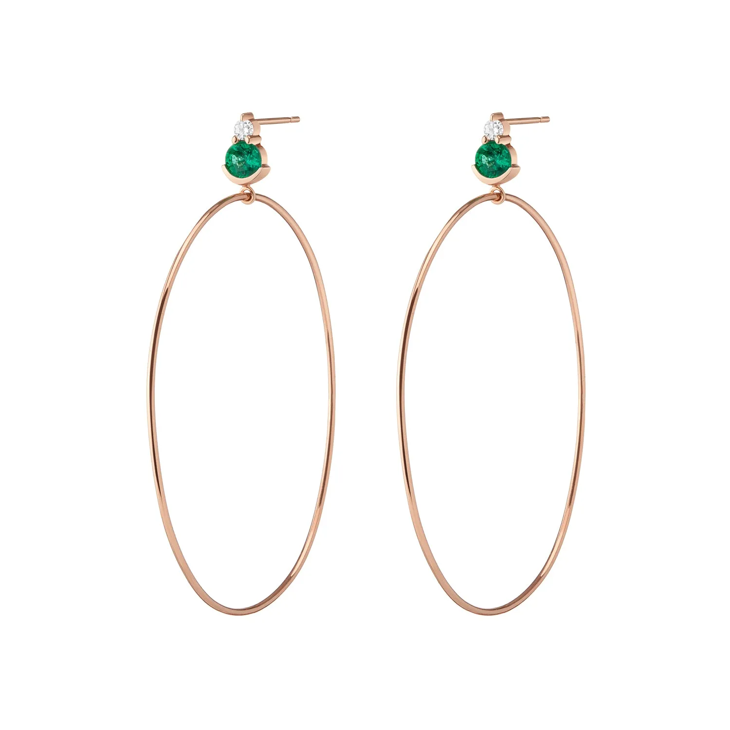 Ayda Hoops | Emerald