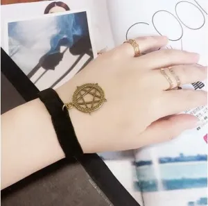 B229 2016 cheap Creative Lace Bracelet Simple Five Star cute Bracelets & Bangles For Woman man Charms Jewelry accessroies