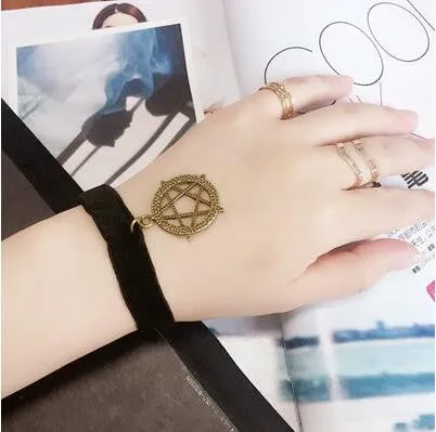 B229 2016 cheap Creative Lace Bracelet Simple Five Star cute Bracelets & Bangles For Woman man Charms Jewelry accessroies