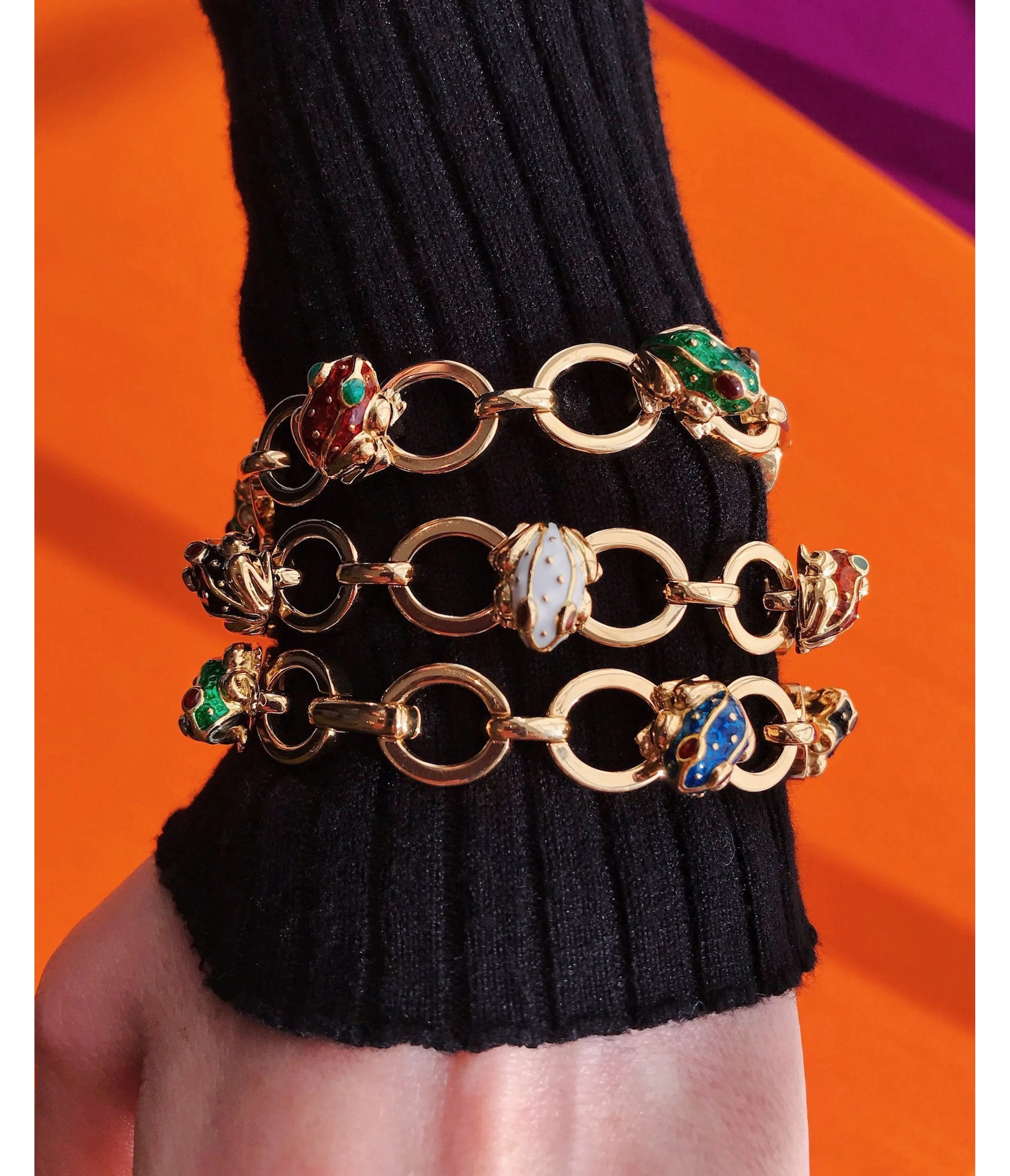 Baby Frog Link Bracelet