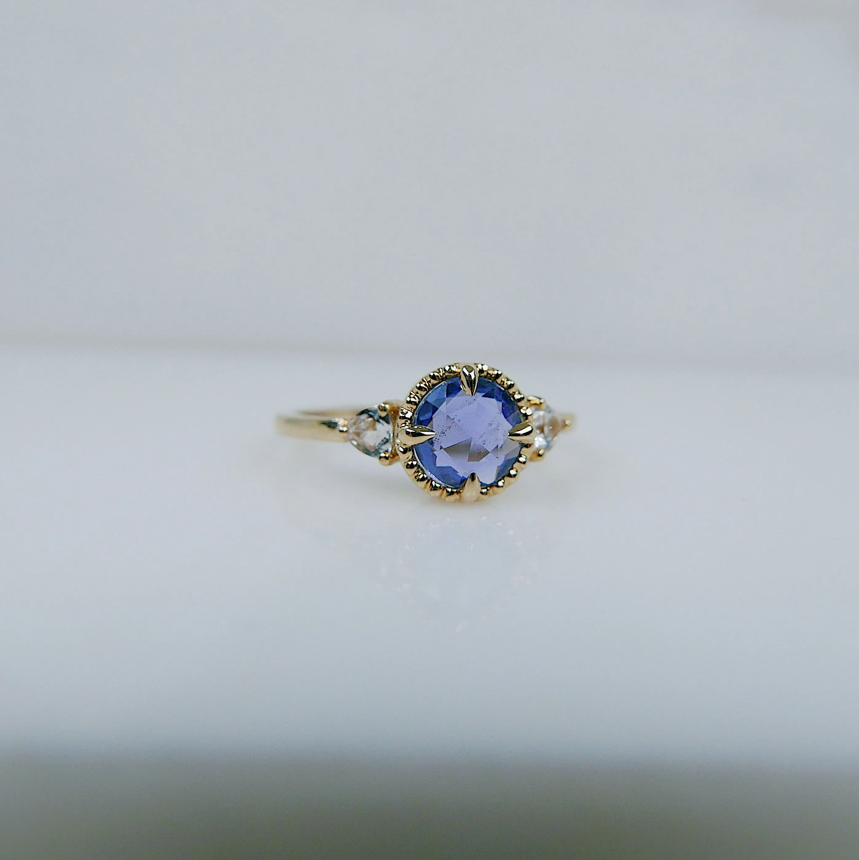 Bardot Blue Rosecut Sapphire Ring