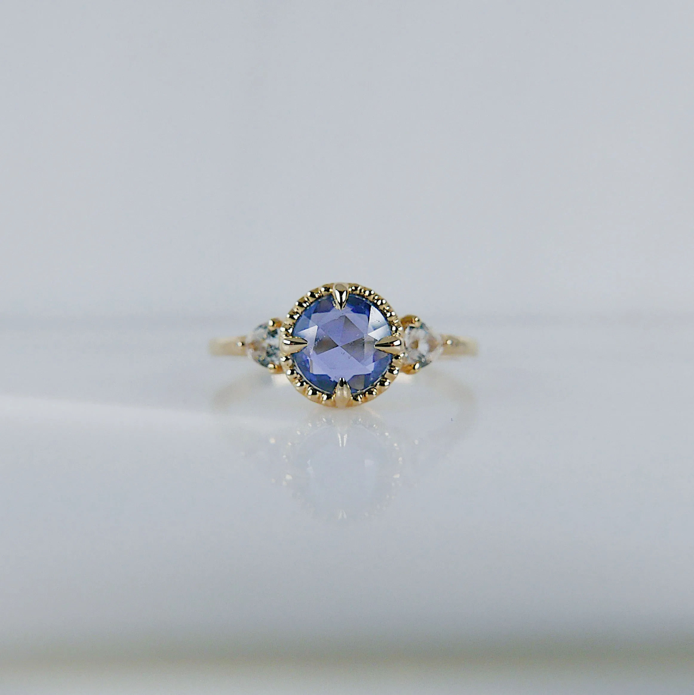 Bardot Blue Rosecut Sapphire Ring
