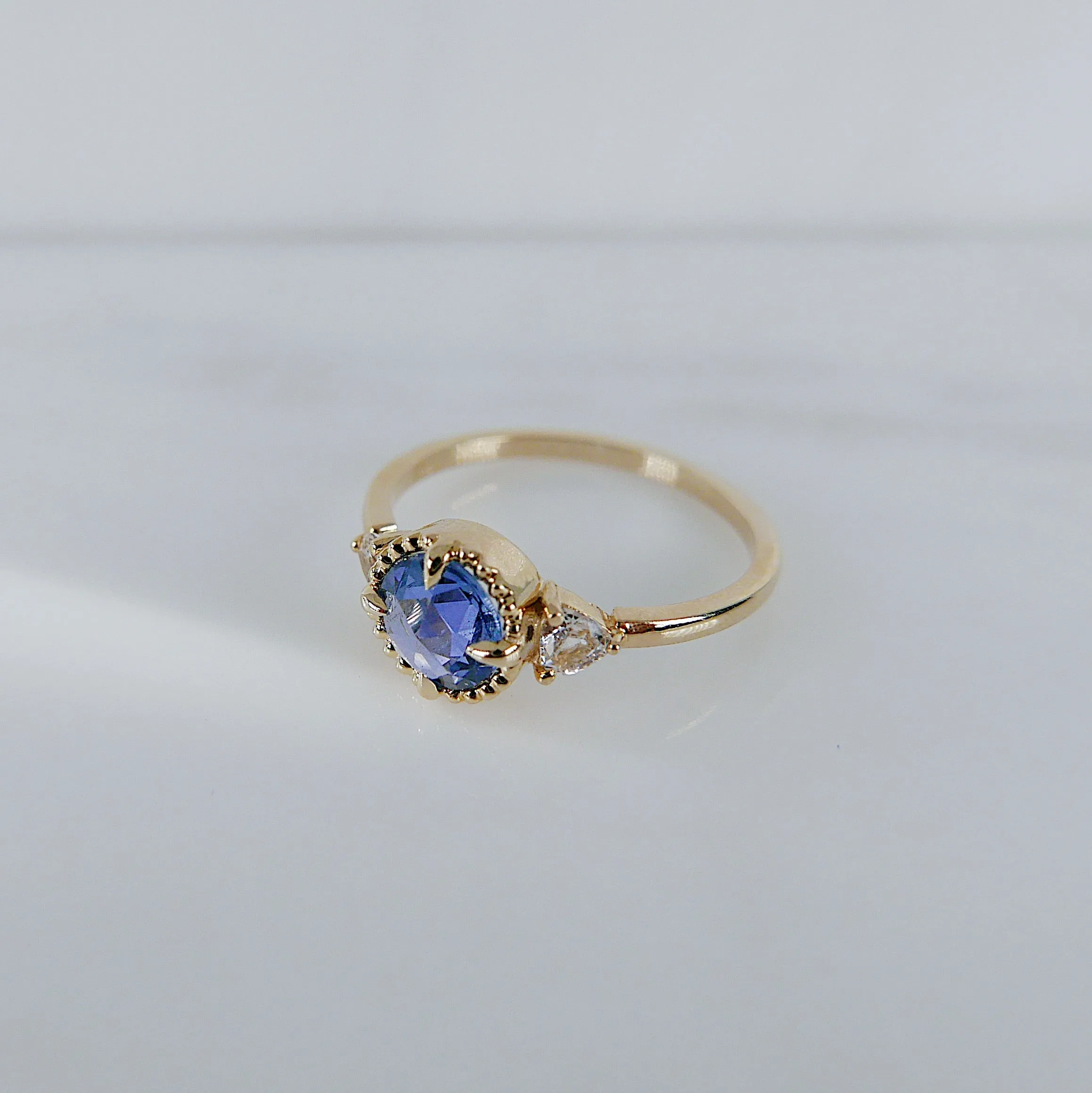 Bardot Blue Rosecut Sapphire Ring