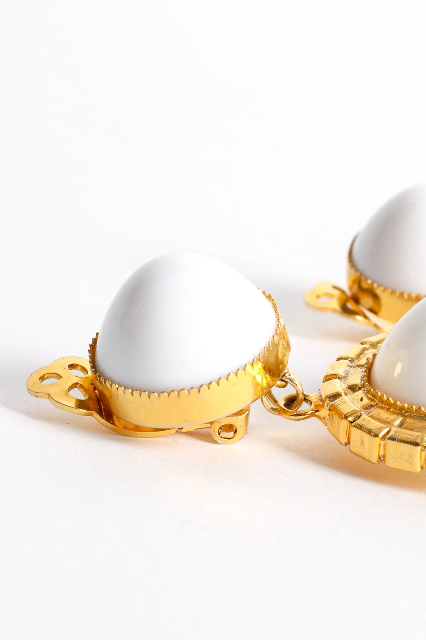Baroque Glass Drop Chandelier Earrings