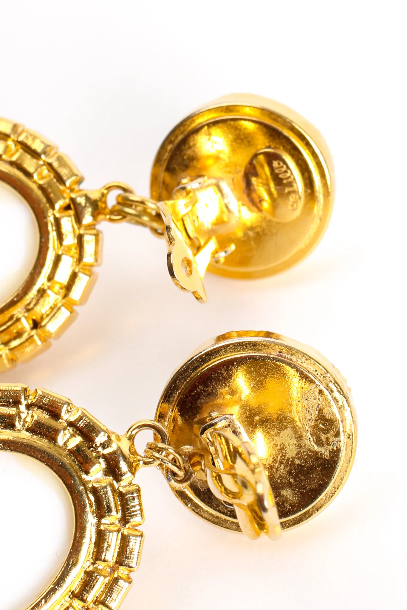 Baroque Glass Drop Chandelier Earrings