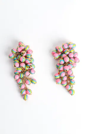 Bead Cluster Chandelier Earrings