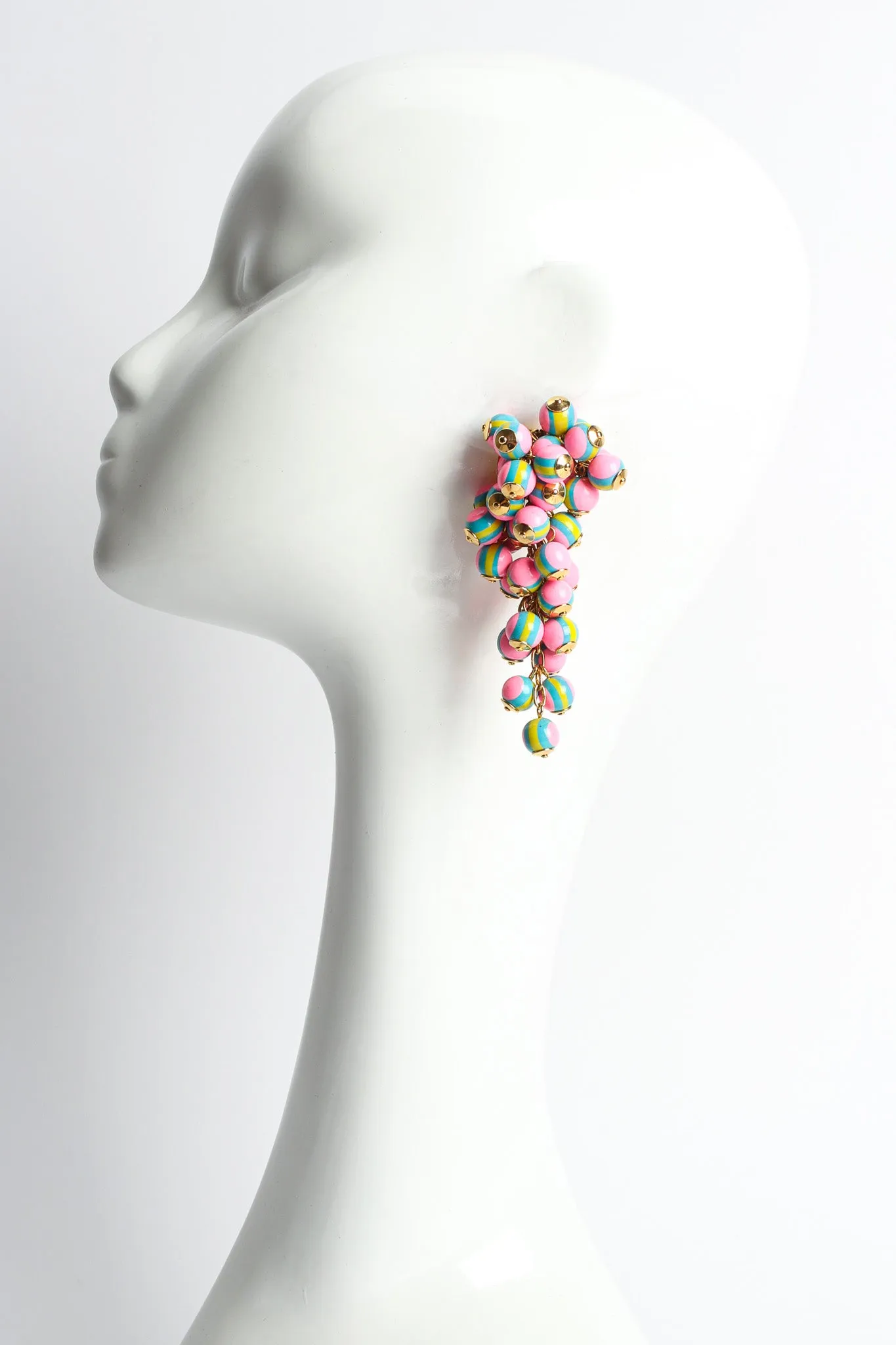 Bead Cluster Chandelier Earrings