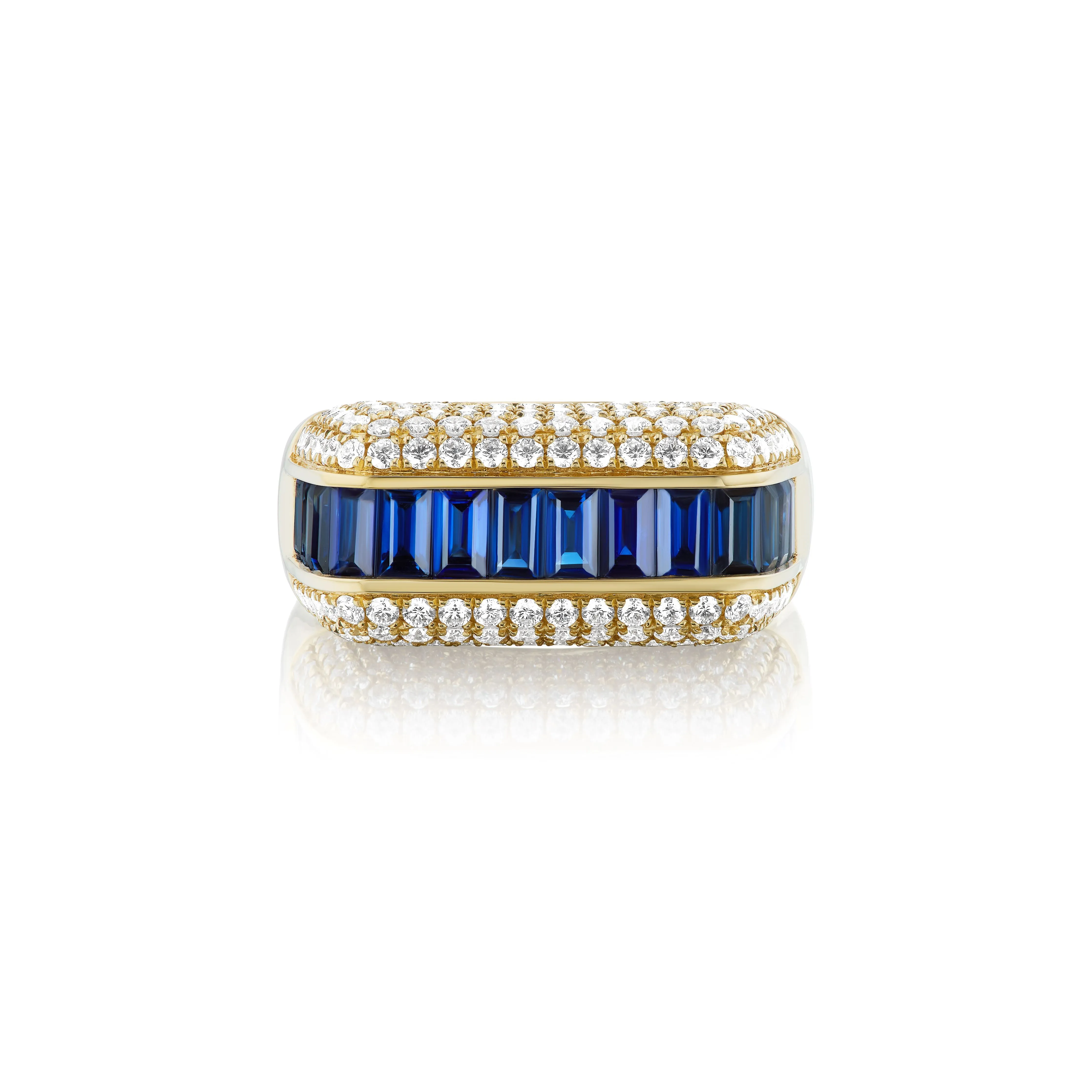 Blue Sapphire Empress Ring