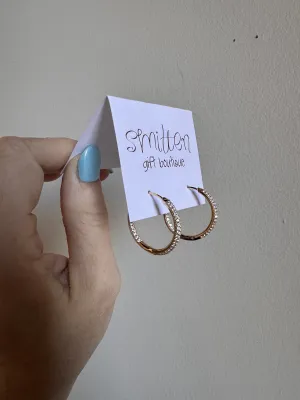 BO gold sparkle hoops