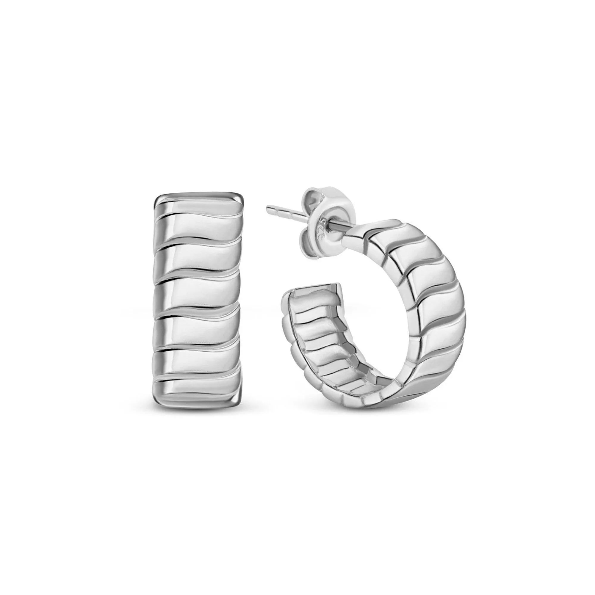 Bold Hoop Earrings - 18K Gold Vermeil