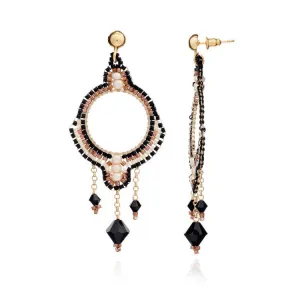 'Bonita' Crystal Chandelier Earrings: Lynx