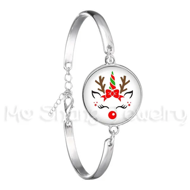 Bracelet For Girls Children Kids Enamel Life Is Magical Unicorn Horse Jewelry Accessories Cartoon Animal Bangle Unicorn Party