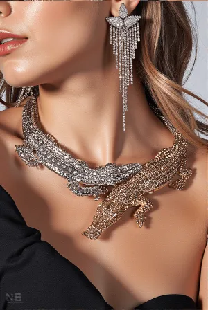 Braxtin Crocodile Collar Necklace