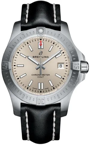 Breitling Chronomat Colt Automatic Chronometer Silver Dial Men's Watch A17313101G1X2