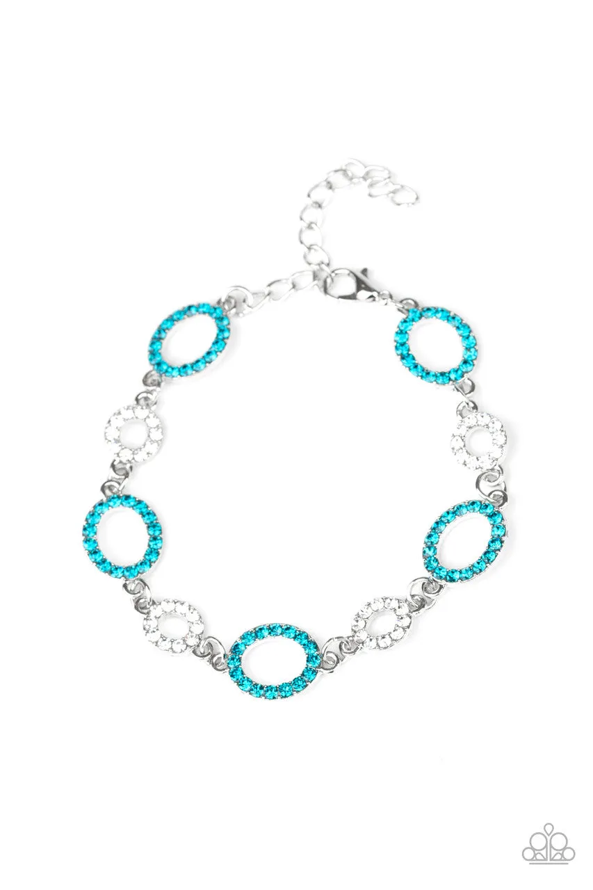 Bubbly Bedazzle Blue Paparazzi Bracelet