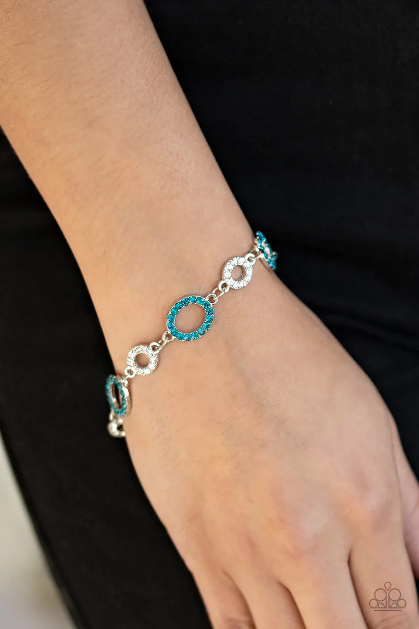 Bubbly Bedazzle Blue Paparazzi Bracelet