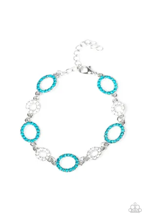 Bubbly Bedazzle Blue Paparazzi Bracelet