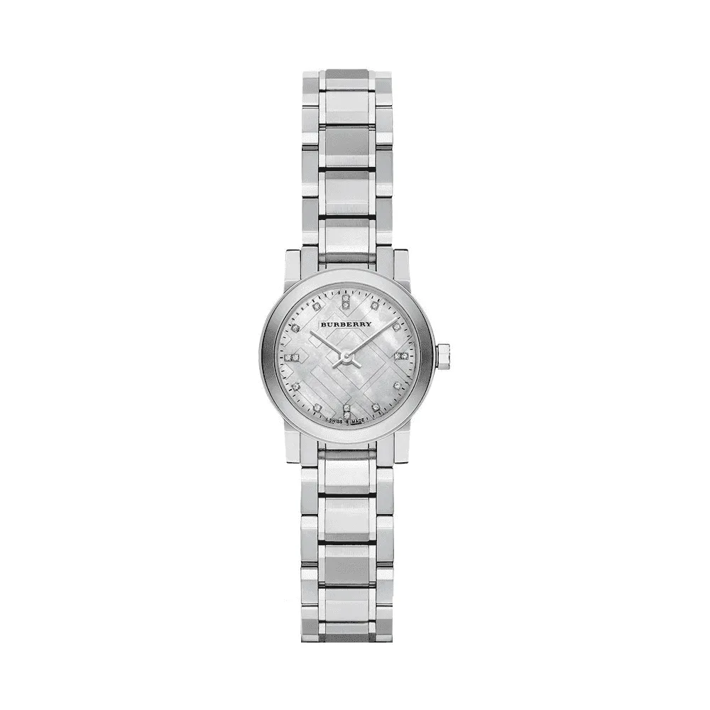 Burberry The City Silver Dial Diamond Women's Watch BU9213